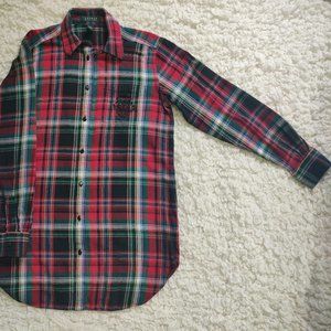 LAUREN RALPH LAUREN Tartan-Print Women's Shirt